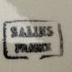 Set of 4 old Salins flat plates