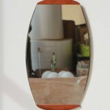 Oval beveled teak mirror - 1960 - 15.02.24.05