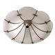 Large Modernist white acrylic hanging light lamp 1970s