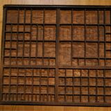 Old printer's wood locker printing