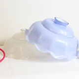 Suspension in white glass, vintage