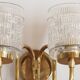 Romantic 2-arm wall lamp