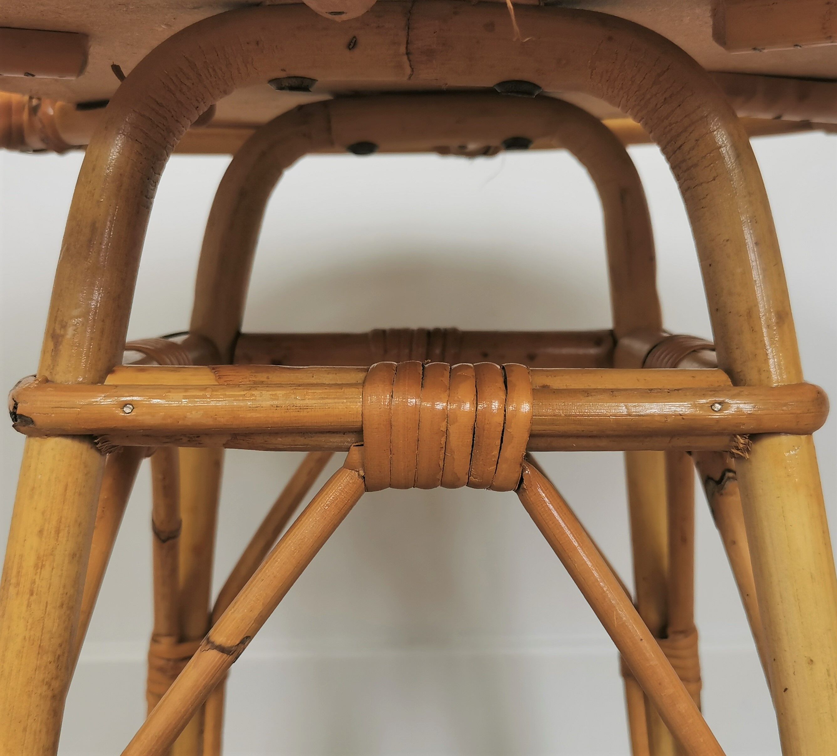 Table basse en rotin