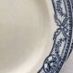 2 antique flat plates made of ironstone "Directoire" Salins