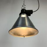 Small Industrial French Aluminium Pendant Lamp, 1960s