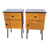 Pair of vintage bedside tables