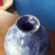 Vase bleu grès flamme vers 1960