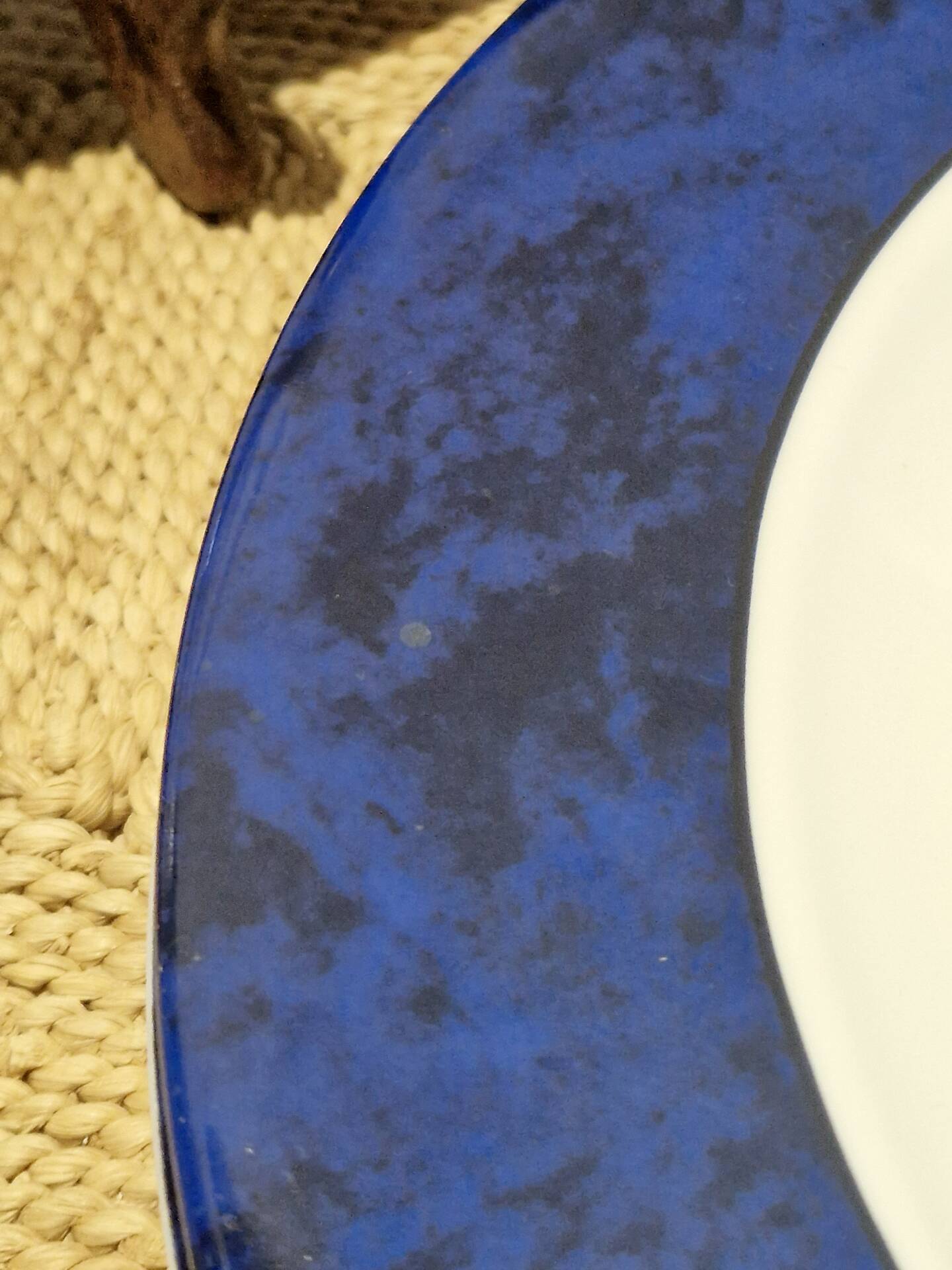 6 plates Philippe Deshoulières Indienne Blue – Limoges porcelain