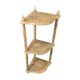 Corner wall shelf