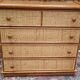 Dresser covered with rattan