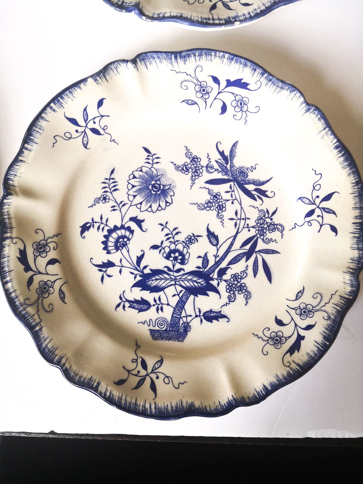 Set of 6 Lancaster Sarreguemines dessert plates