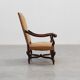 Louis XV Style Carved Walnut Armchair with Needlepoint Upholstery, France