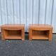 Pair of vintage wooden bedside tables – 1970s/80s