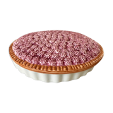 Vintage raspberry slurry pie dish 50s