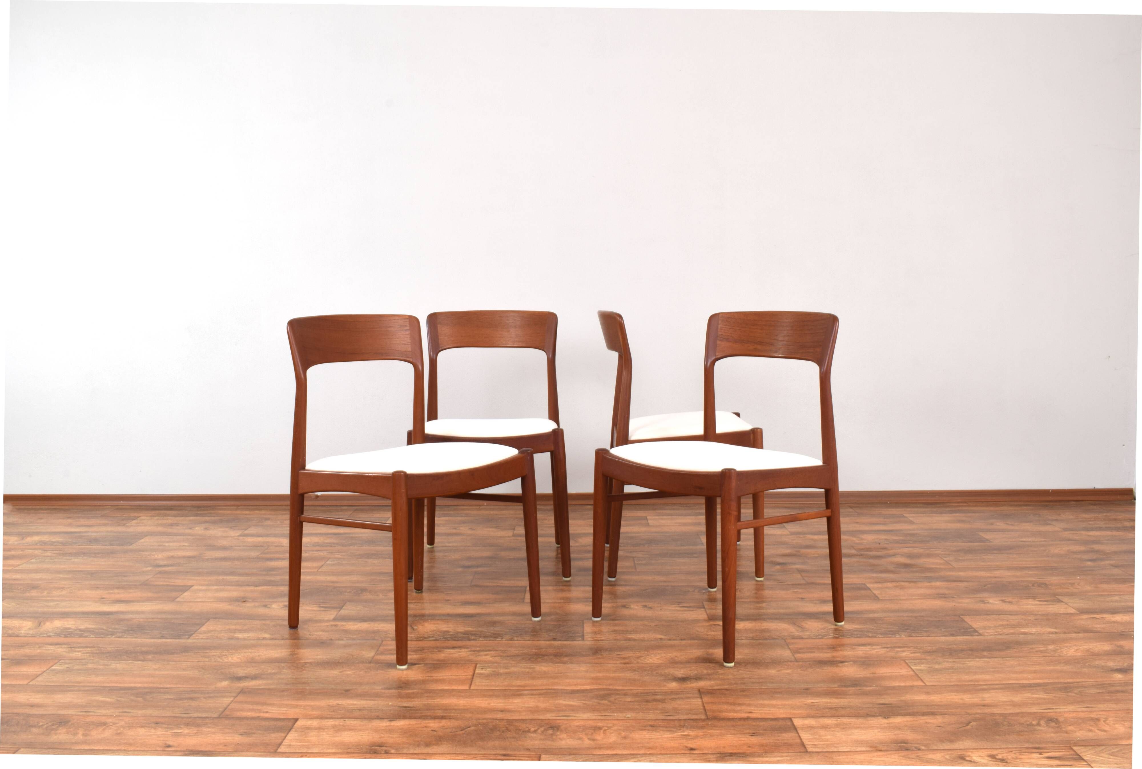 Danish Teak Dining Chairs by Henning Kjærnulf for Korup Stolefabrik, 1960s, Set of 4