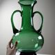 Vintage mouth-blown Etruscan style Empoli amphora vase