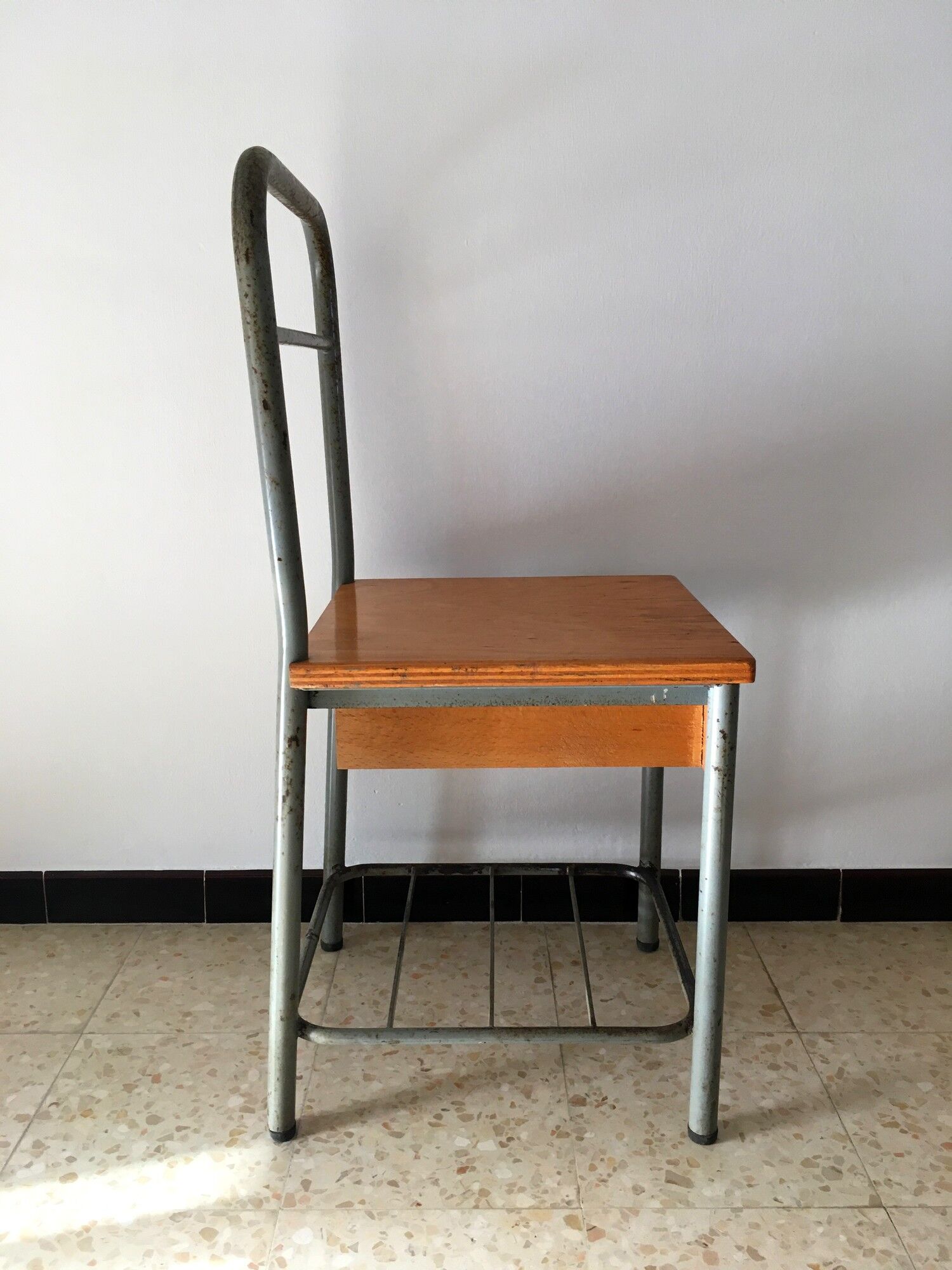 Vintage 1950s boarding school bedside