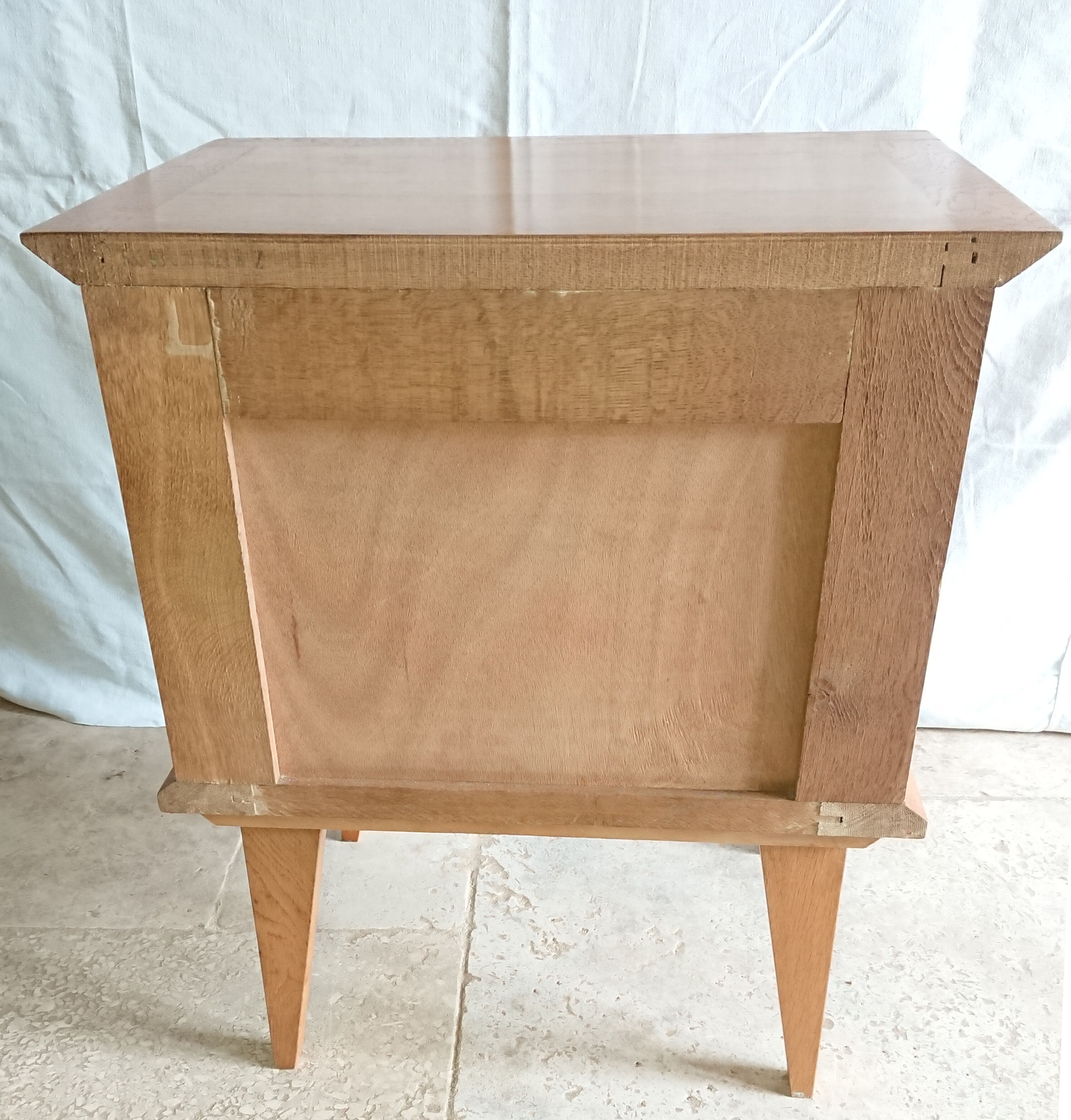 Light oak bedside table