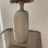 Vintage stoneware and rope lamp