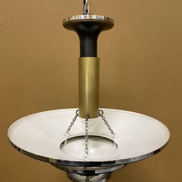 Vintage Art Deco ceiling light by Georges Halais, 1930.