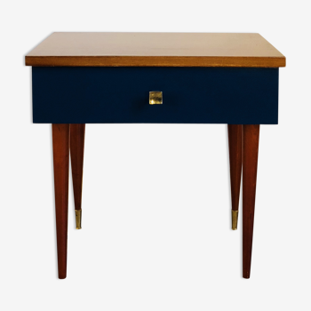 Electric blue bedside table