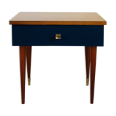 Electric blue bedside table