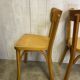 Série de 3 chaises bistrot Baumann