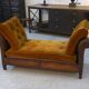 Studded leather bench circa 1920