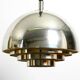 Mid Century ceiling lamp by the Vereinigte Werkstätten silver-plated