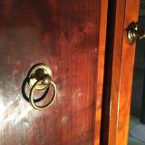 Vintage “Felix Monge” wall tie in cherry wood with mirrors