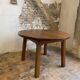 Table à manger extensible en chêne massif, des années 1950-60, style brutaliste