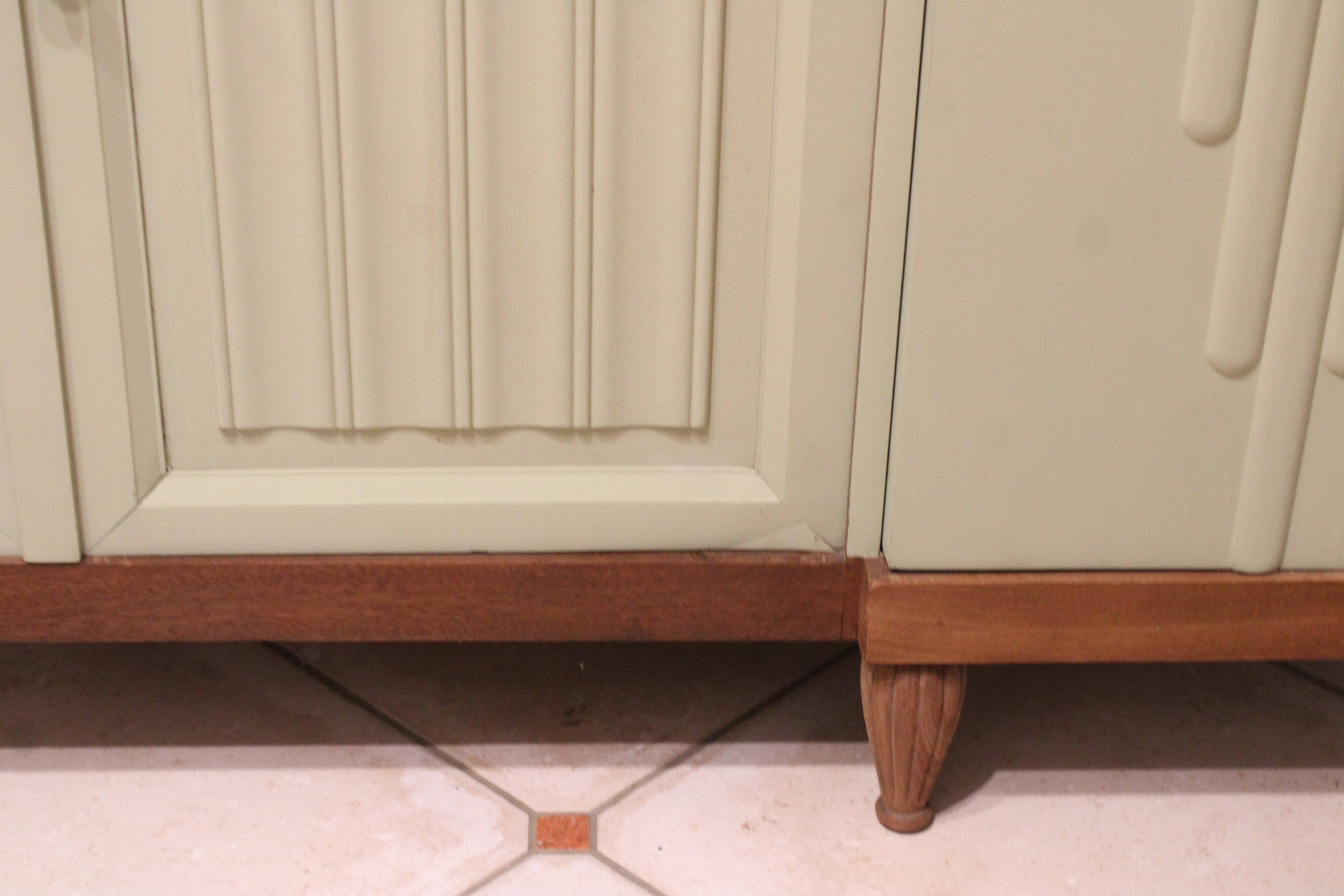 Renovated antique Art Deco sideboard – Lizard Green (Pure & Paint)