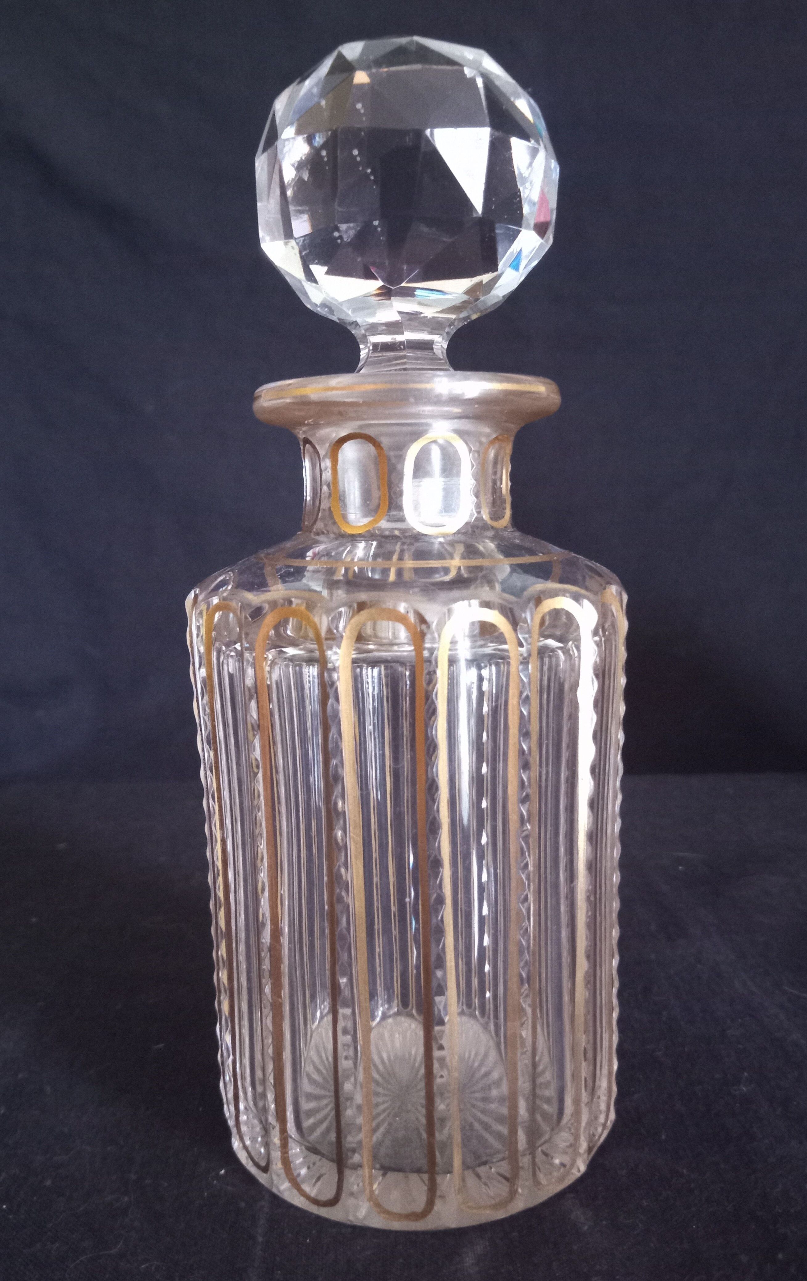 Ensemble de toilette en cristal de Baccarat modèle cannelures (avant 1936)