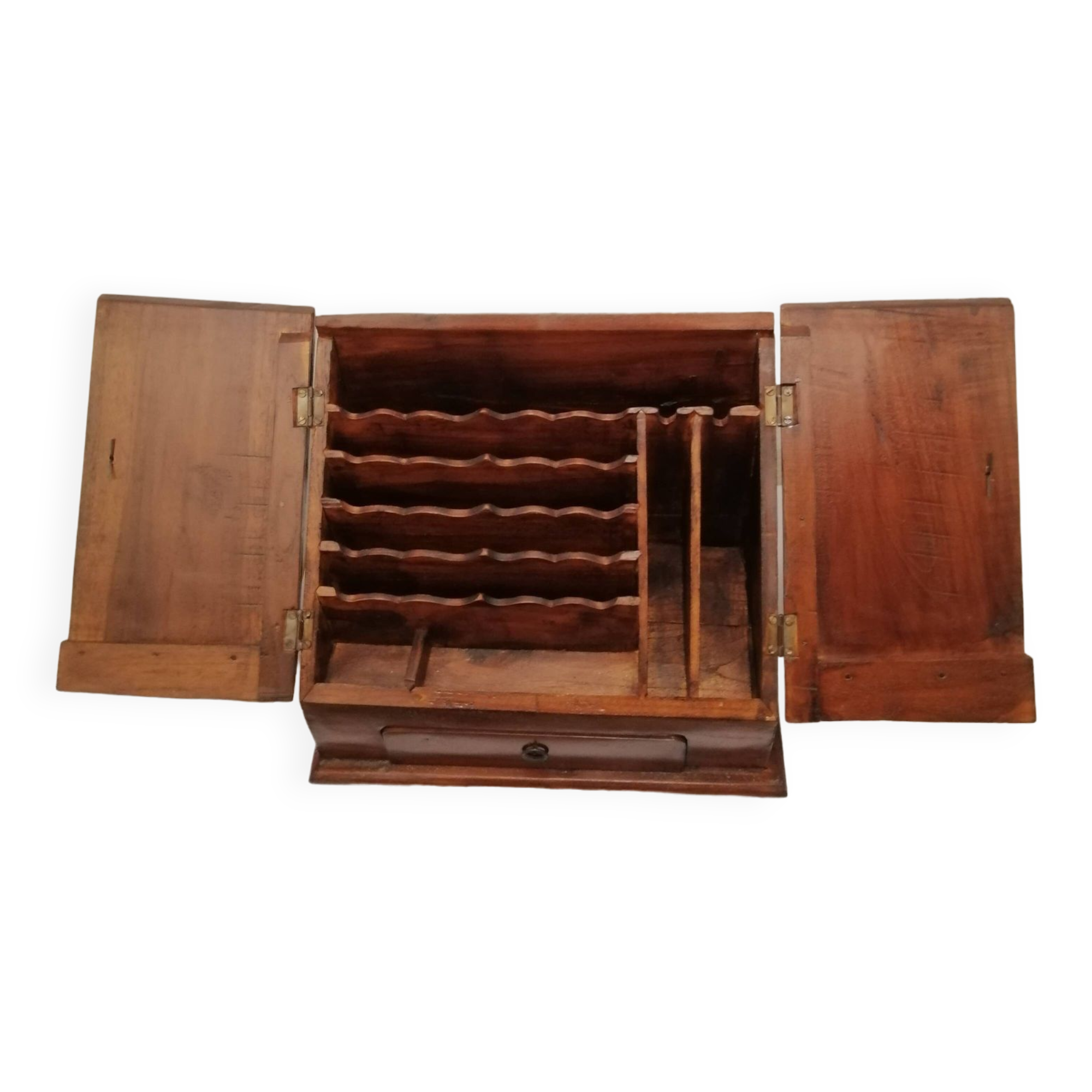 Vintage solid wood mail holder