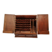 Ecritoire porte courrier  en bois massif vintage