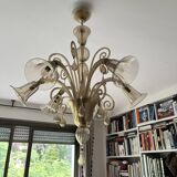Lustre Venitien Murano Ambré