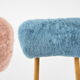 Pink and blue chairs