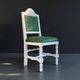 Chaise en bois massif rustique antique portugaise rénovée