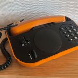Vintage PTT Phone Telic t75 Orange from 1975