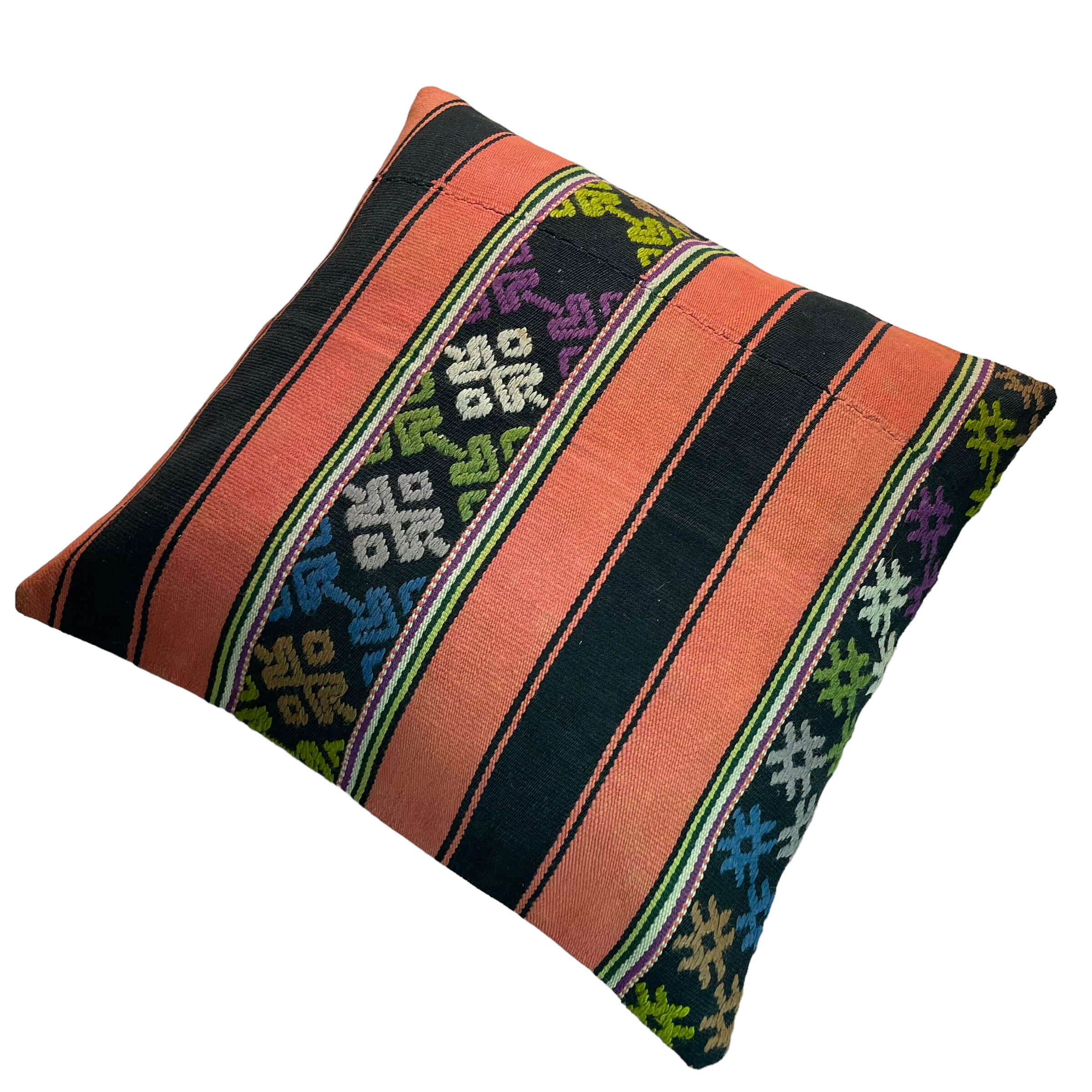Vintage turkish kilim cushion cover