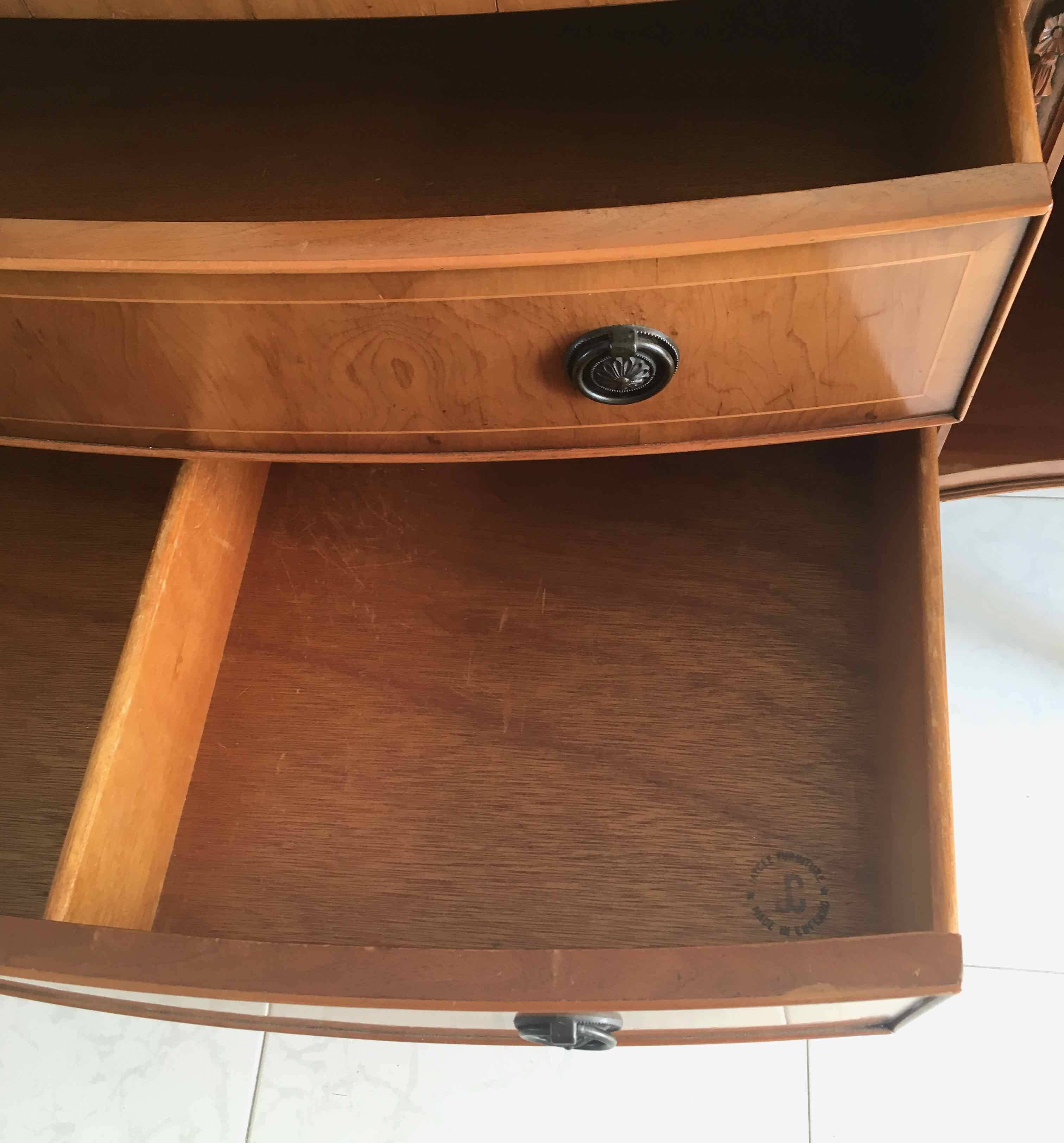 1950s English buffet signed Jaycee Furniture