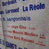 Poster "Great Regatta - Great Women's Race in Yole at 4" - City of Langon - 1937