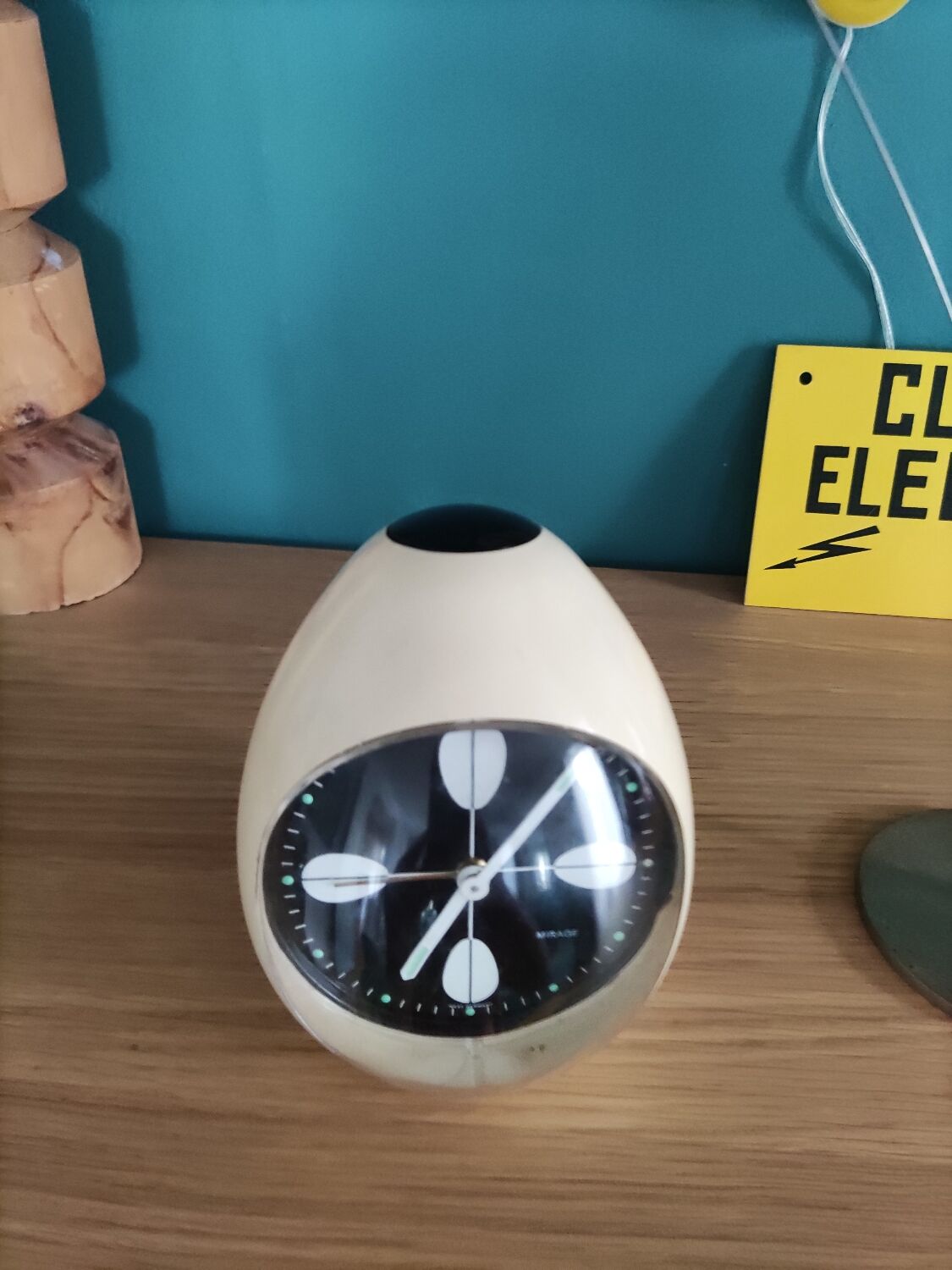 Vintage Space age alarm clock