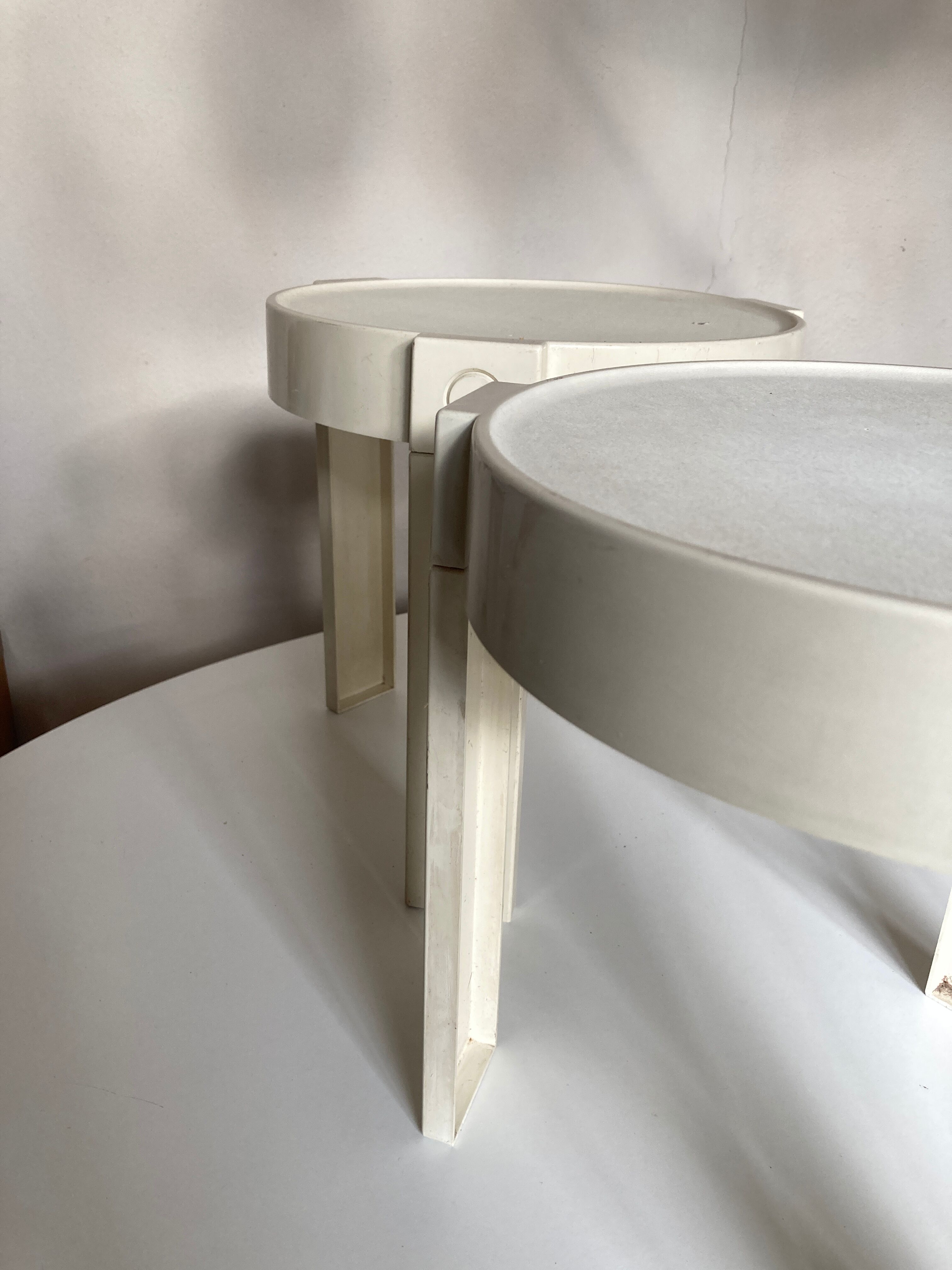 Pair of Studio Flair bedside coffee tables for Prisunic 1970