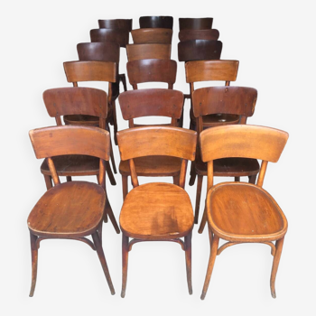 Set of 18 bistro chairs & Baumann