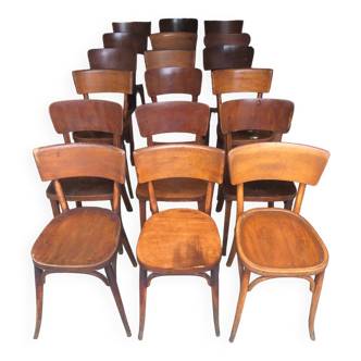 Set of 18 bistro chairs & Baumann