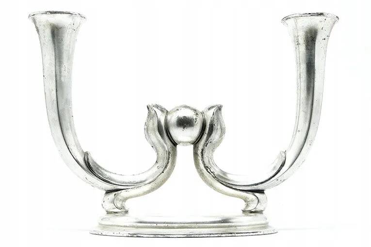 Ac8 wmf - art deco double-arm candle holder formism