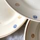 Old polka dot dinner plates from Sarreguemines