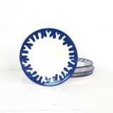 Assiette moyenne - CINERARIA bordure bleue