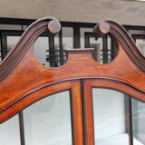 English art nouveau showcase. mahogany